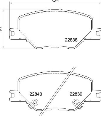 BREMBO P 59 096 Brake Pad Set, disc brake