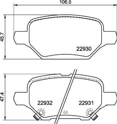 BREMBO P 59 099 Brake Pad Set, disc brake