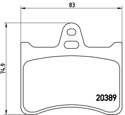 BREMBO P 61 019 Brake Pad Set, disc brake