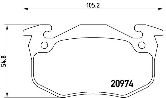 BREMBO P 61 032 Brake Pad Set, disc brake