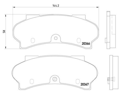 BREMBO P 61 033 Brake Pad Set, disc brake