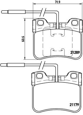 BREMBO P 61 034 Brake Pad Set, disc brake