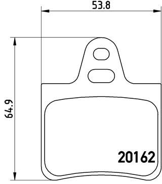 BREMBO P 61 037 Brake Pad Set, disc brake