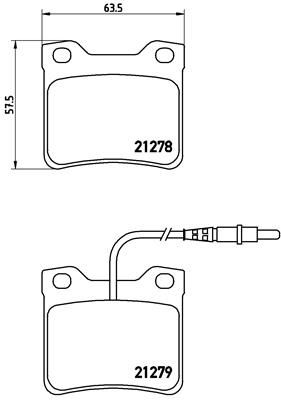 BREMBO P 61 038 Brake Pad Set, disc brake