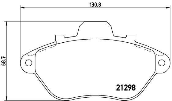 BREMBO P 61 039 Brake Pad Set, disc brake