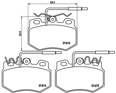 BREMBO P 61 041 Brake Pad Set, disc brake