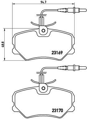 BREMBO P 61 050 Brake Pad Set, disc brake