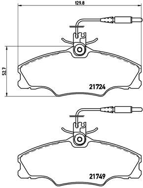 BREMBO P 61 056 Brake Pad Set, disc brake