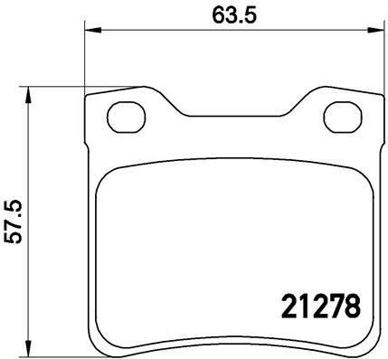 BREMBO P 61 058 Brake Pad Set, disc brake