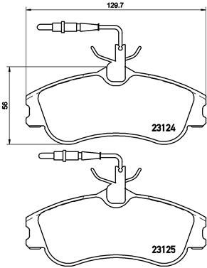 BREMBO P 61 060 Brake Pad Set, disc brake