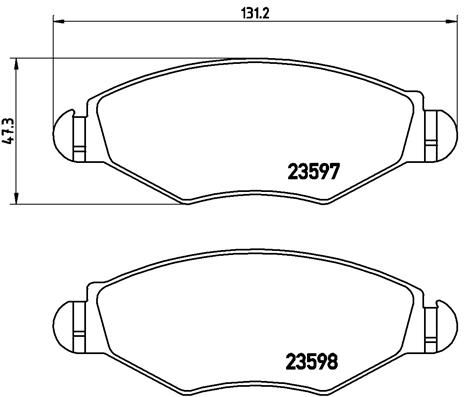 BREMBO P 61 063 Brake Pad Set, disc brake