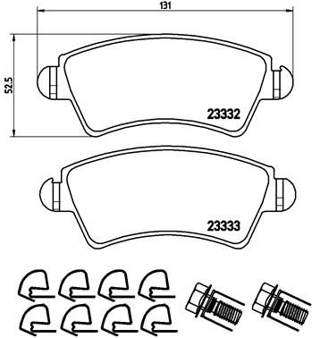 BREMBO P 61 067 Brake Pad Set, disc brake