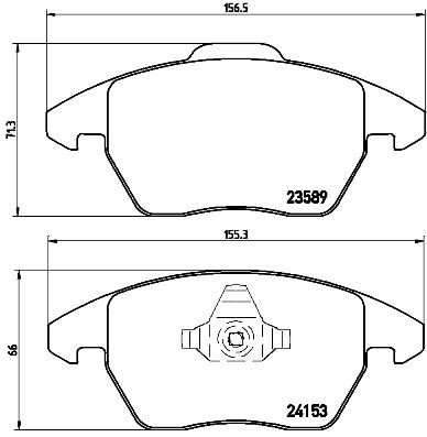 BREMBO P 61 076X Brake Pad Set, disc brake
