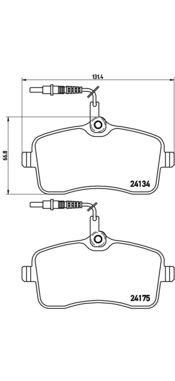 BREMBO P 61 077 Brake Pad Set, disc brake