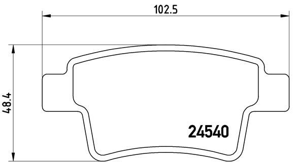 BREMBO P 61 085 Brake Pad Set, disc brake