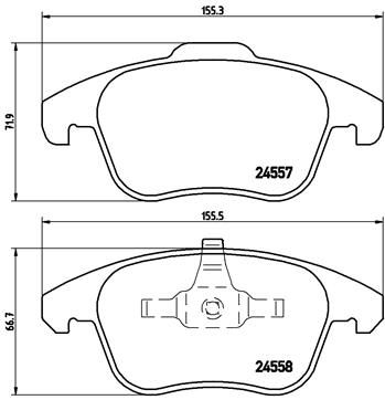 BREMBO P 61 086 Brake Pad Set, disc brake