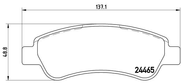 BREMBO P 61 091 Brake Pad Set, disc brake