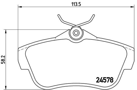 BREMBO P 61 095 Brake Pad Set, disc brake