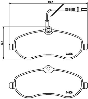 BREMBO P 61 096 Brake Pad Set, disc brake