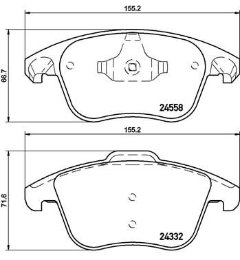 BREMBO P 61 117X Brake Pad Set, disc brake
