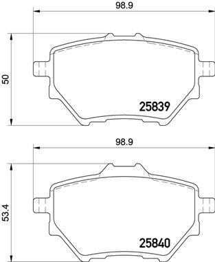 BREMBO P 61 122 Brake Pad Set, disc brake