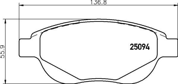 BREMBO P 61 137 Brake Pad Set, disc brake