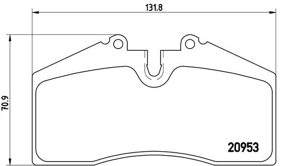 BREMBO P 65 005 Brake Pad Set, disc brake