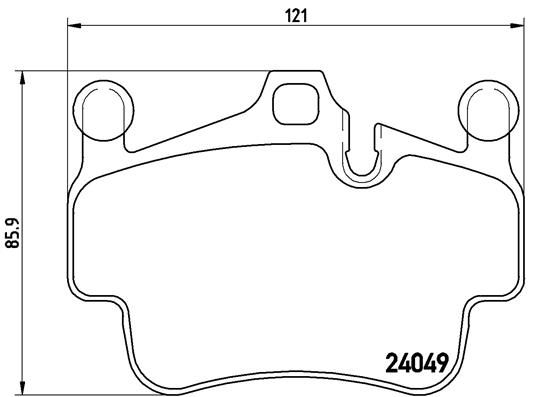 BREMBO P 65 015 Brake Pad Set, disc brake