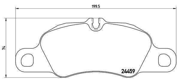 BREMBO P 65 019 Brake Pad Set, disc brake