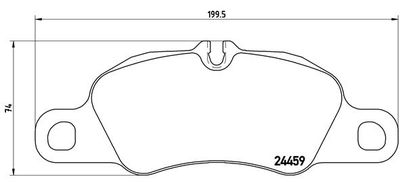 Brake Pad Set, disc brake BREMBO P 65 019