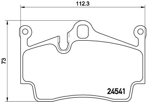 BREMBO P 65 028 Brake Pad Set, disc brake