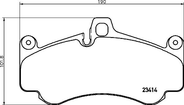 BREMBO P 65 032 Brake Pad Set, disc brake