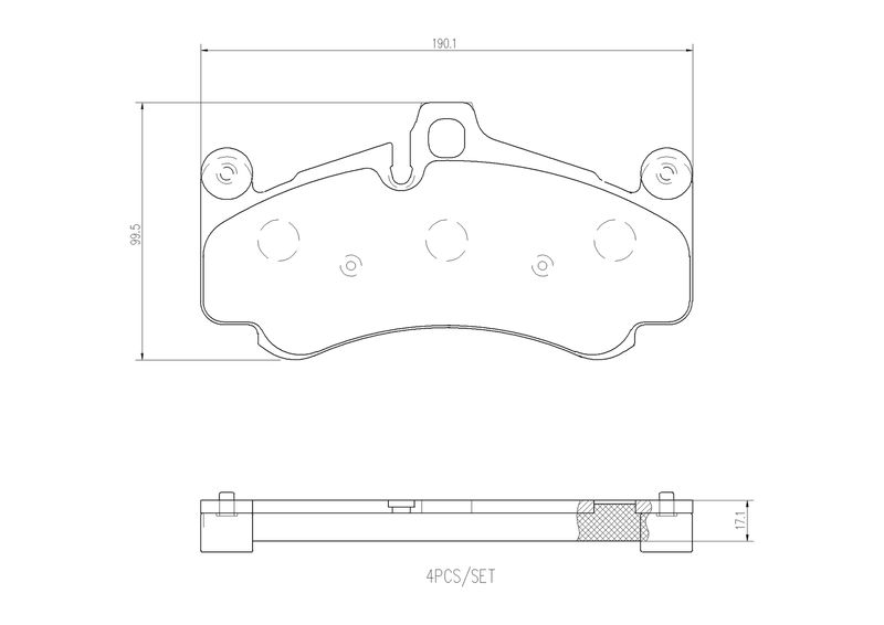 BREMBO P 65 034 Brake Pad Set, disc brake