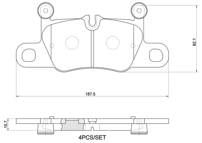 BREMBO P 65 044 Brake Pad Set, disc brake