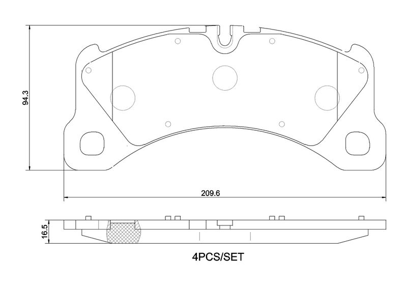 BREMBO P 65 047 Brake Pad Set, disc brake