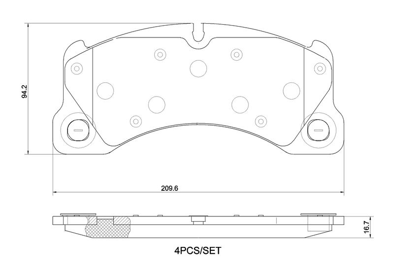 BREMBO P 65 053 Brake Pad Set, disc brake