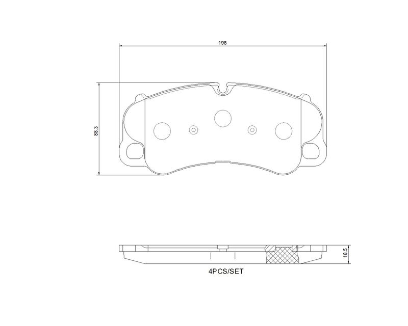 BREMBO P 65 054 Brake Pad Set, disc brake