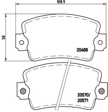 BREMBO P 68 007 Brake Pad Set, disc brake