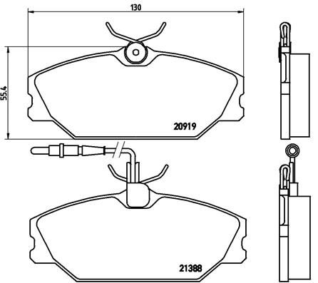 BREMBO P 68 014 Brake Pad Set, disc brake