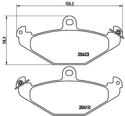 BREMBO P 68 017 Brake Pad Set, disc brake