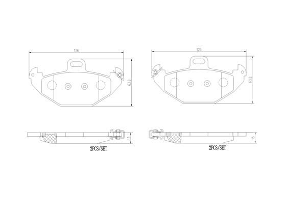 BREMBO P 68 021 Brake Pad Set, disc brake