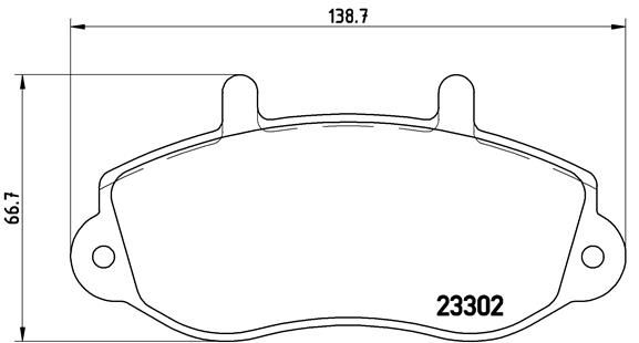 BREMBO P 68 025 Brake Pad Set, disc brake