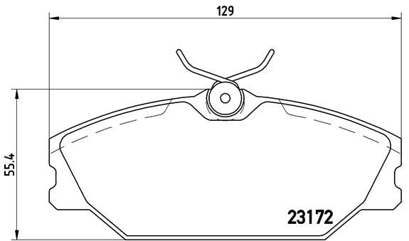 BREMBO P 68 027 Brake Pad Set, disc brake