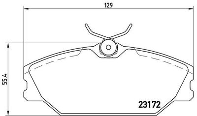 Brake Pad Set, disc brake BREMBO P 68 027