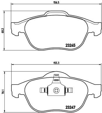 BREMBO P 68 030 Brake Pad Set, disc brake