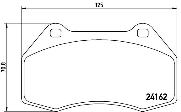 BREMBO P 68 036 Brake Pad Set, disc brake