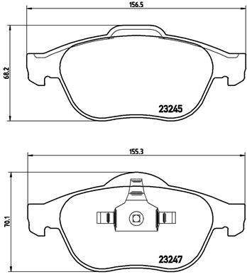 BREMBO P 68 040 Brake Pad Set, disc brake