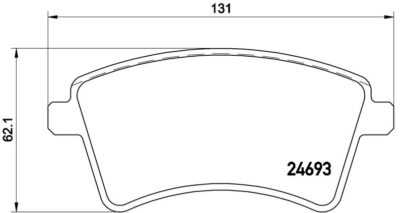BREMBO P 68 044E Brake Pad Set, disc brake
