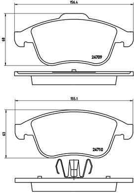 BREMBO P 68 046 Brake Pad Set, disc brake