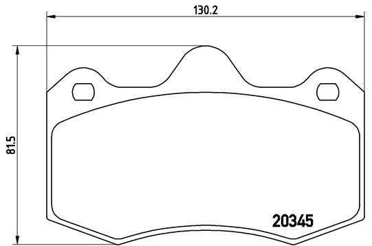 BREMBO P 68 051 Brake Pad Set, disc brake
